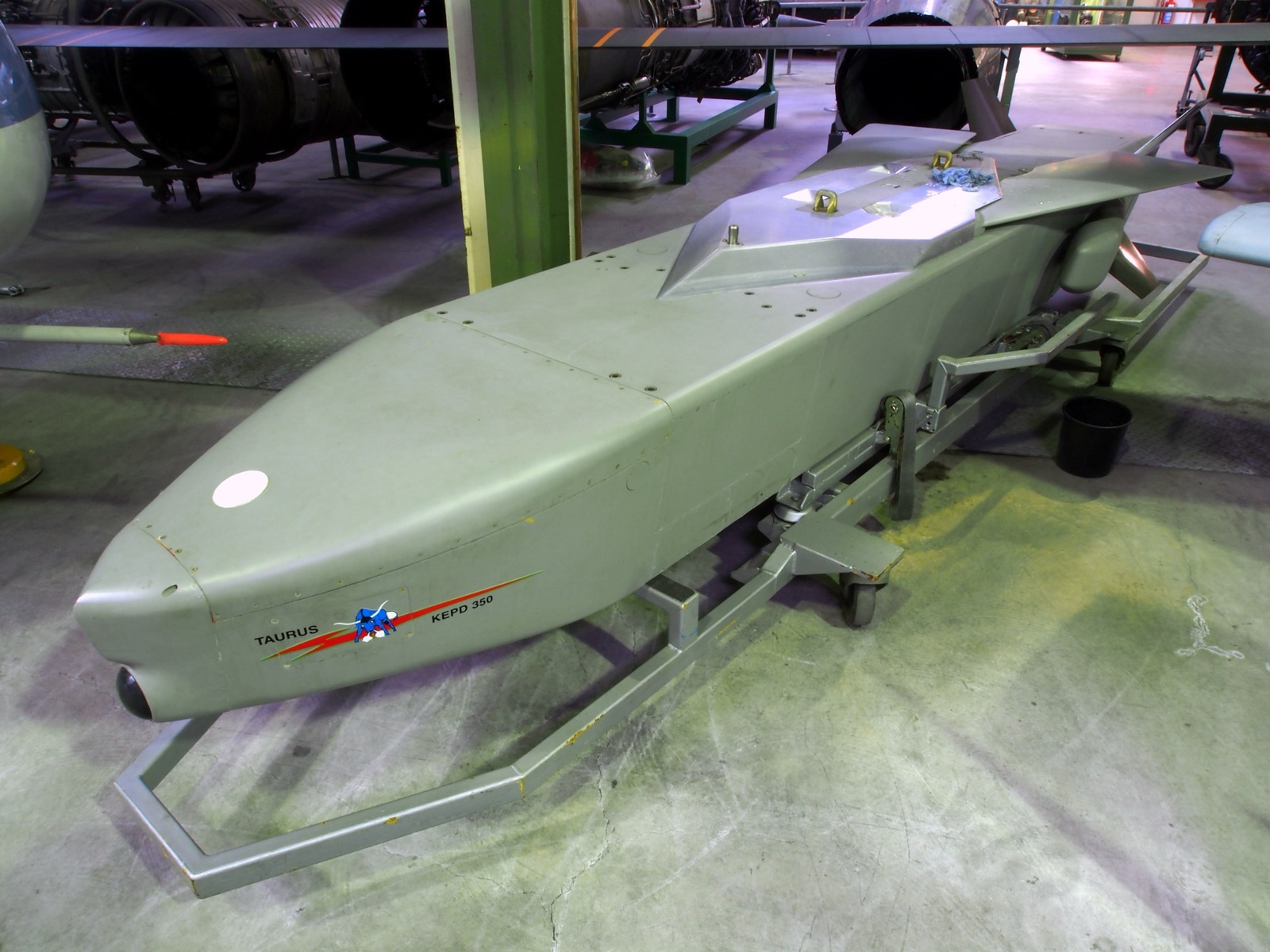 Un misil de crucero Taurus KEPD 350, el único misil de largo alcance que tiene hoy el ejército alemán.