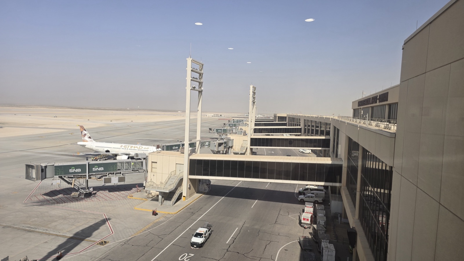 Terminal y pistas del aeropuerto internacional Rey Fahd de Dammam, Arabia Saudí (imagen de archivo, febrero de 2026).