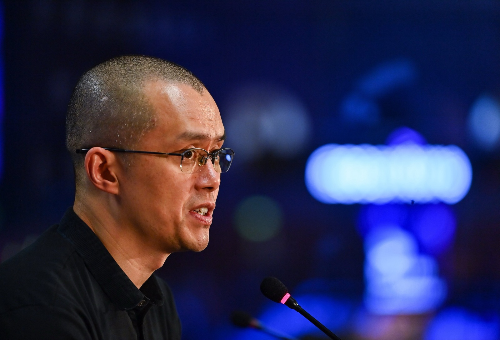 Changpeng Zhao, fundador de Binance, durante una conferencia de prensa en el Web Summit de Lisboa en 2022 (imagen de archivo).