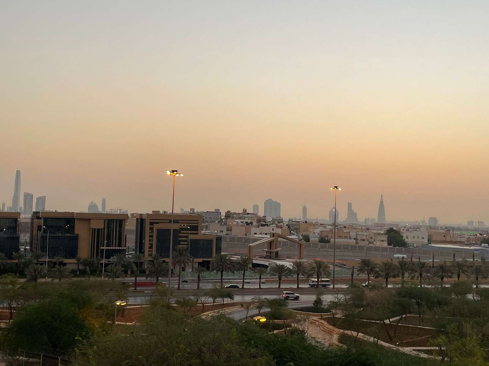 Vista de Riad, la capital de Arabia Saudí, desde el Barrio Diplomático, donde se encuentra la embajada de Estados Unidos.