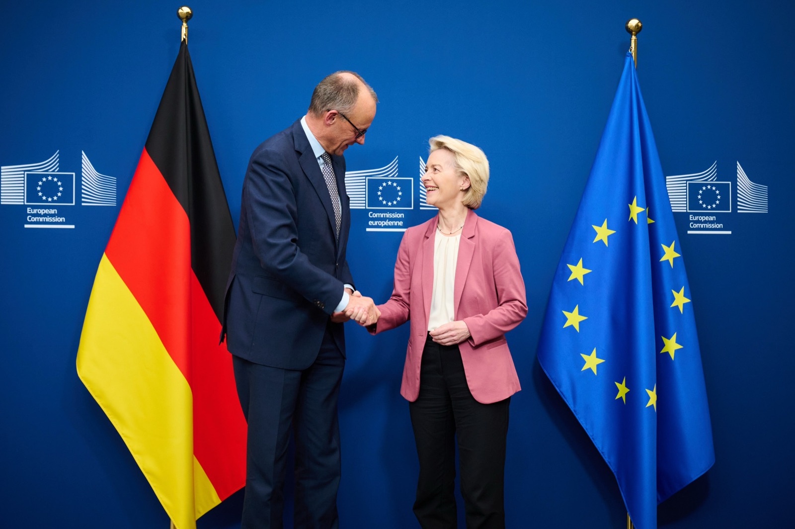 El canciller alemán Friedrich Merz durante una visita a la Comisión Europea en Bruselas, en diciembre de 2025.