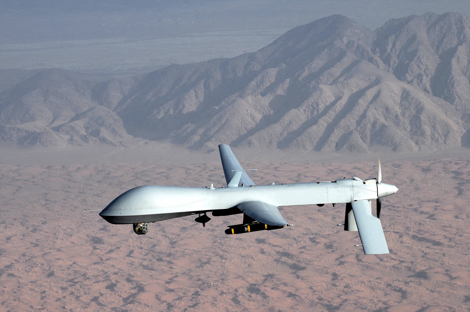 Un dron MQ-1 Predator de la Fuerza Aérea de Estados Unidos, el mismo modelo que Irán dice haber derribado sobre Ormuz (imagen de archivo).