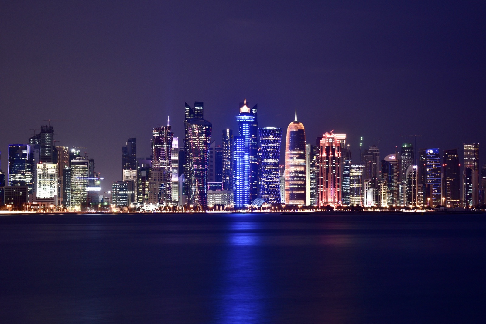 Rascacielos de West Bay, en Doha, la capital de Qatar, donde se desarrollan las conversaciones.