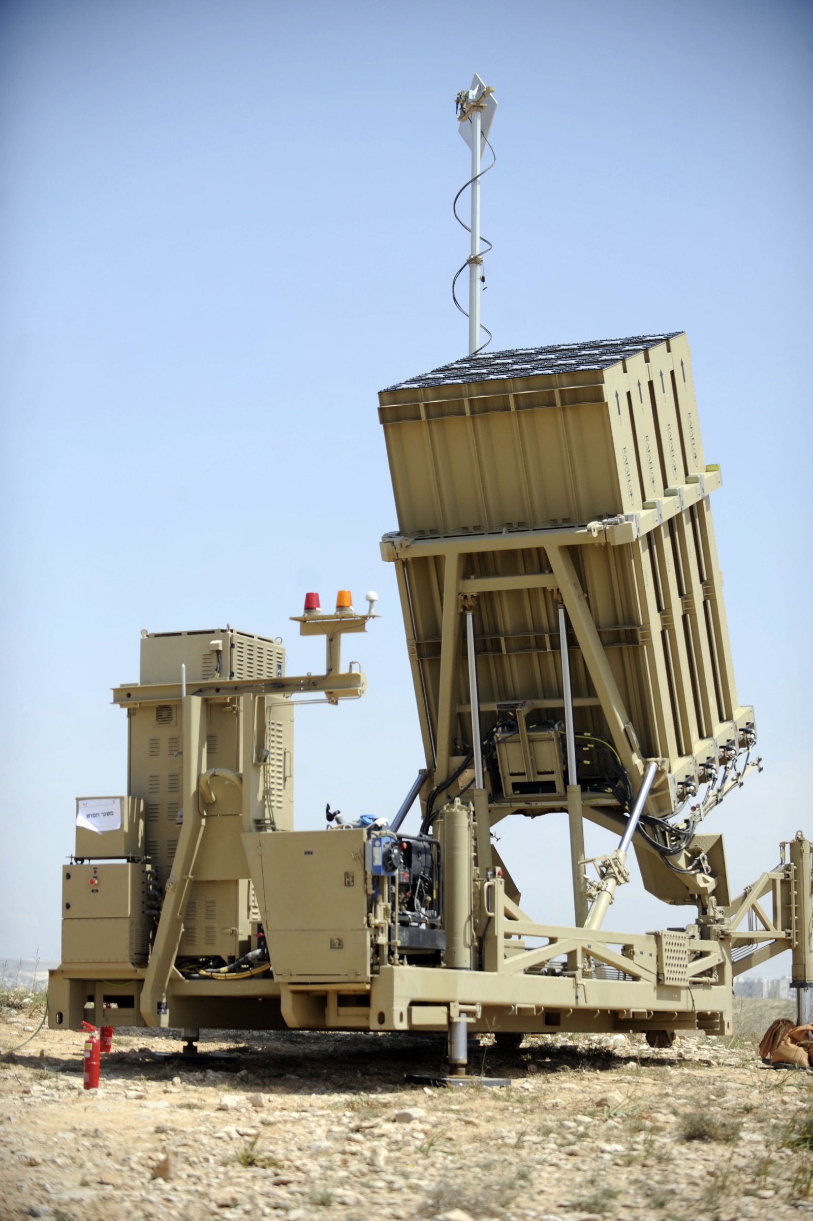 Una batería del sistema antimisiles Cúpula de Hierro desplegada cerca de Ashkelon, en el sur de Israel (imagen de archivo).