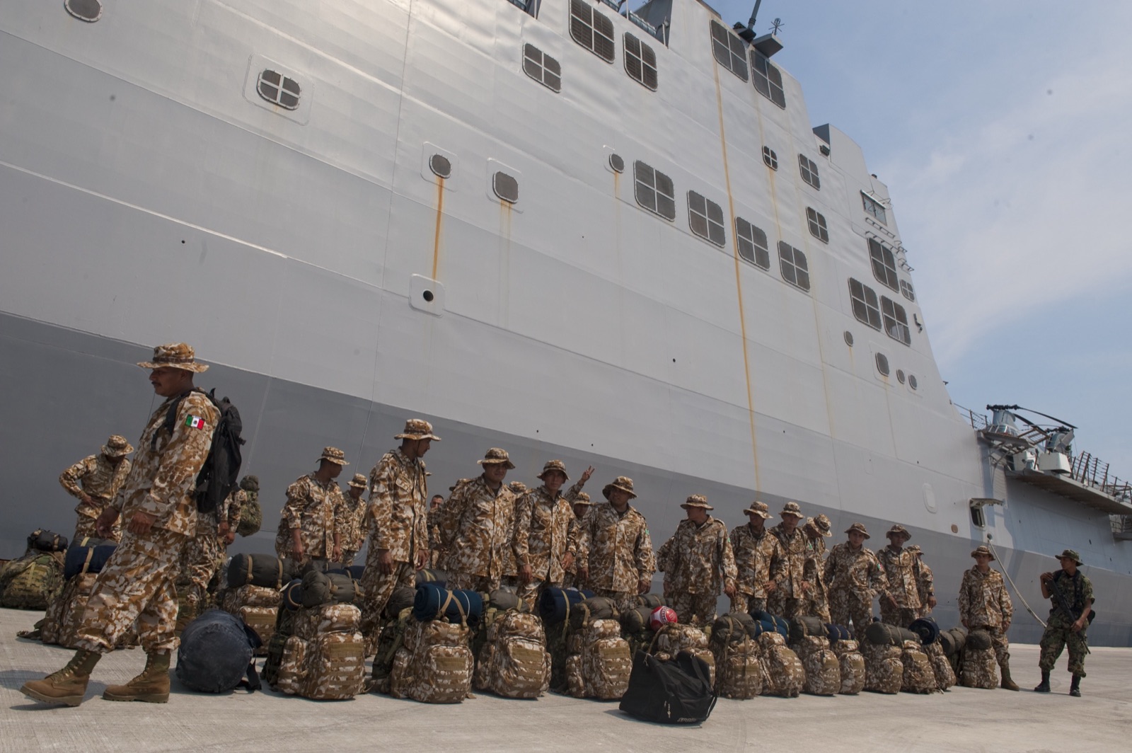 Infantes de Marina de México en Manzanillo, en una imagen de archivo.