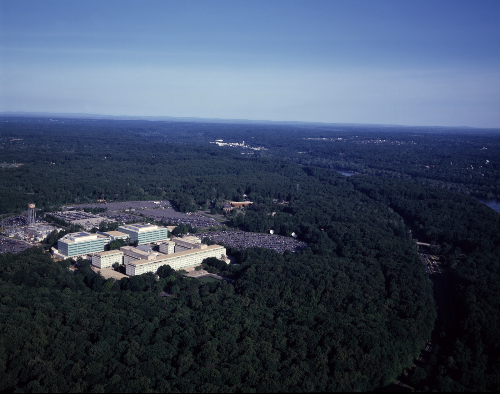 Vista aérea de la sede de la CIA en Langley, Virginia (Estados Unidos).