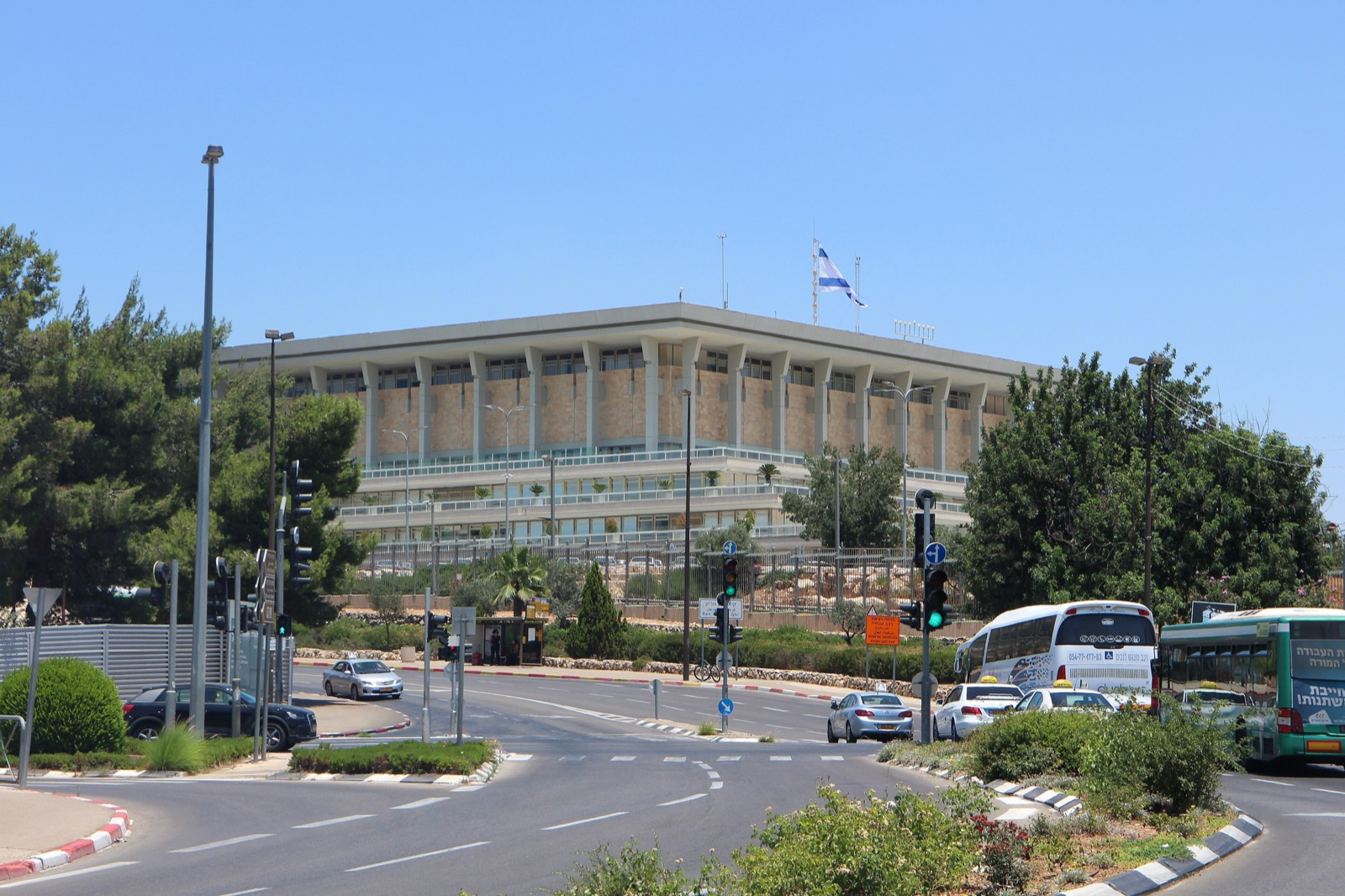 La Knéset, el Parlamento de Israel, en Jerusalén.