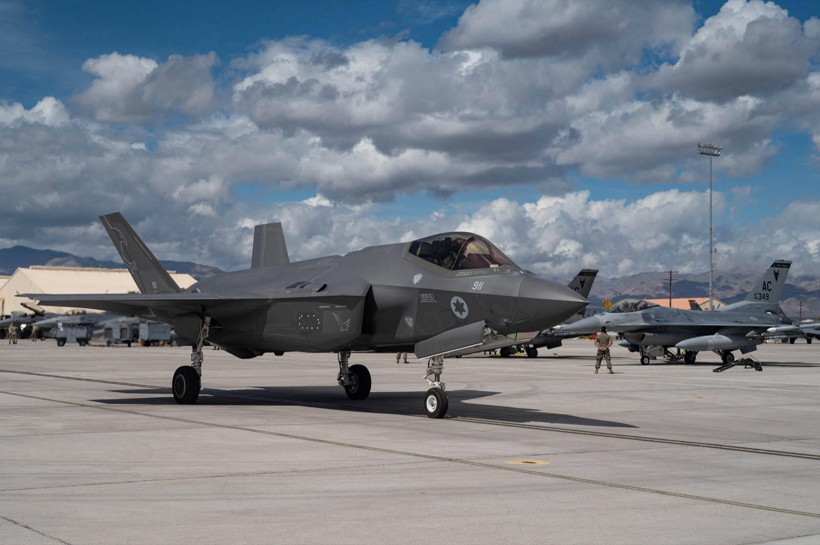 Caza F-35 de la Fuerza Aérea de Israel.