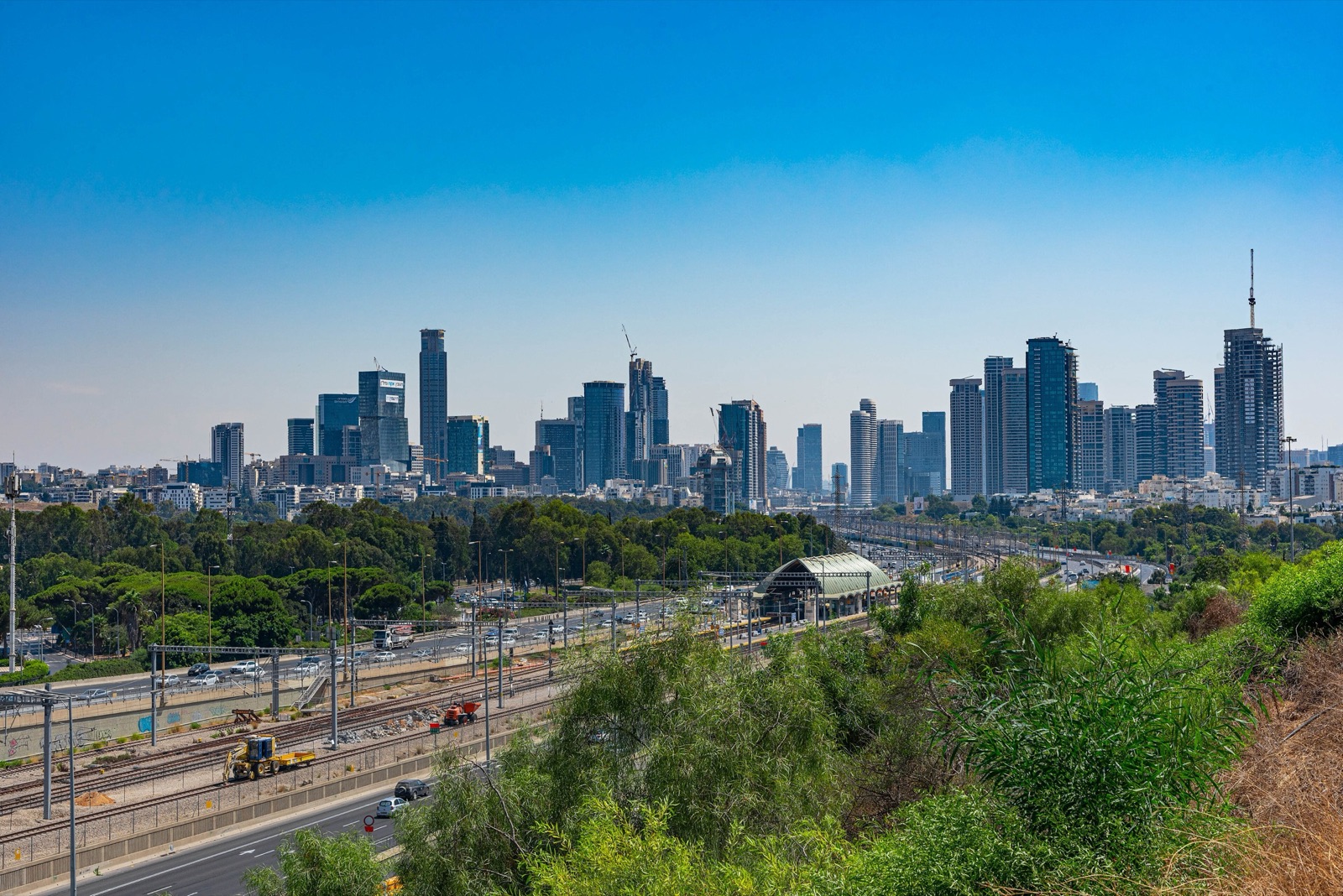 Vista de los rascacielos de Tel Aviv, la principal ciudad económica de Israel.