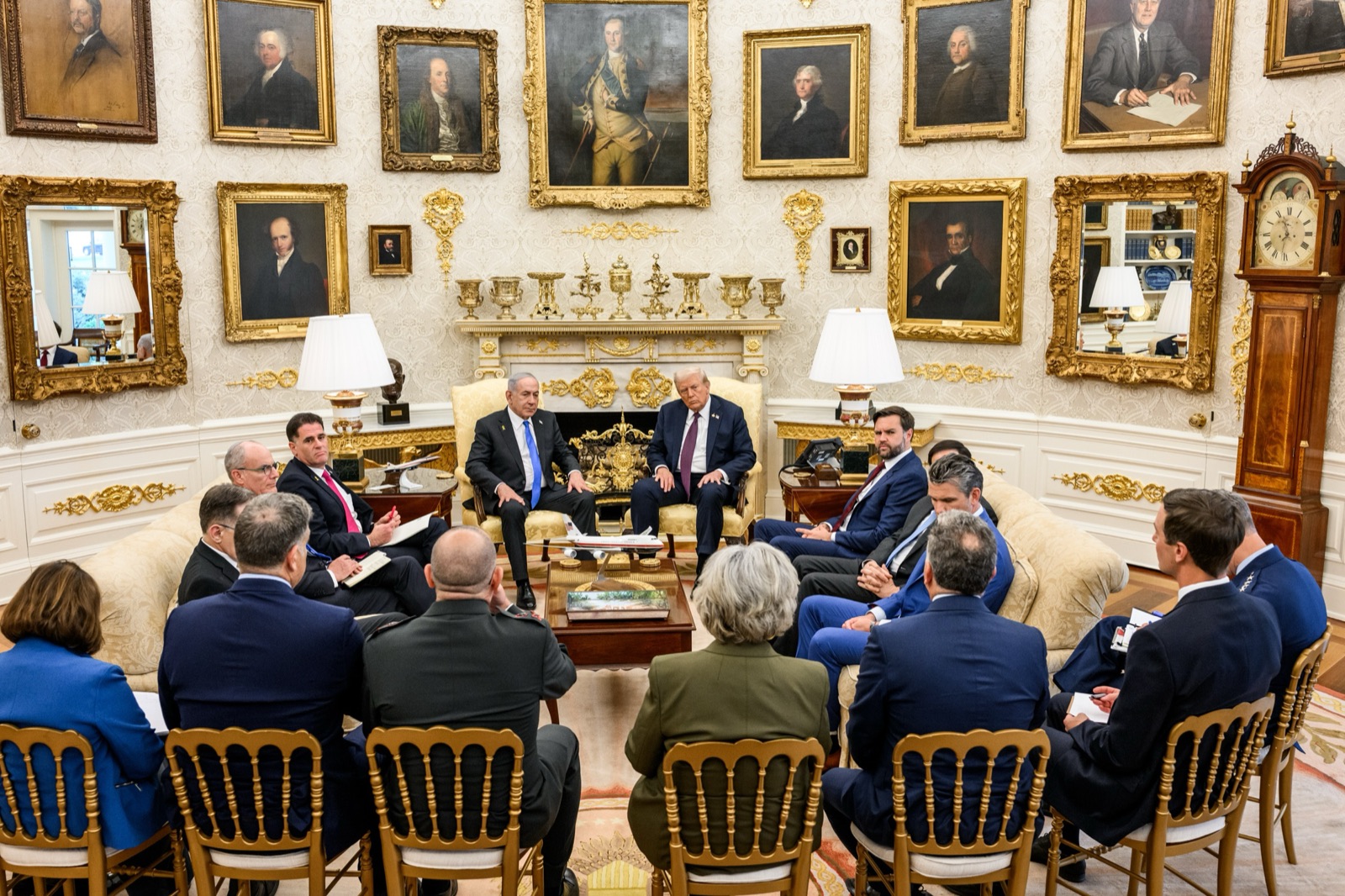 Trump y Netanyahu reunidos en el Despacho Oval el 29 de septiembre de 2025. Imagen de archivo.