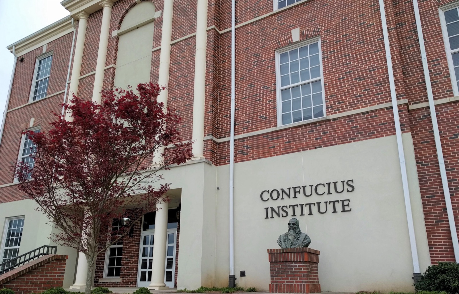 Edificio del Instituto Confucio en el campus de la Universidad de Troy, en Alabama (Estados Unidos).