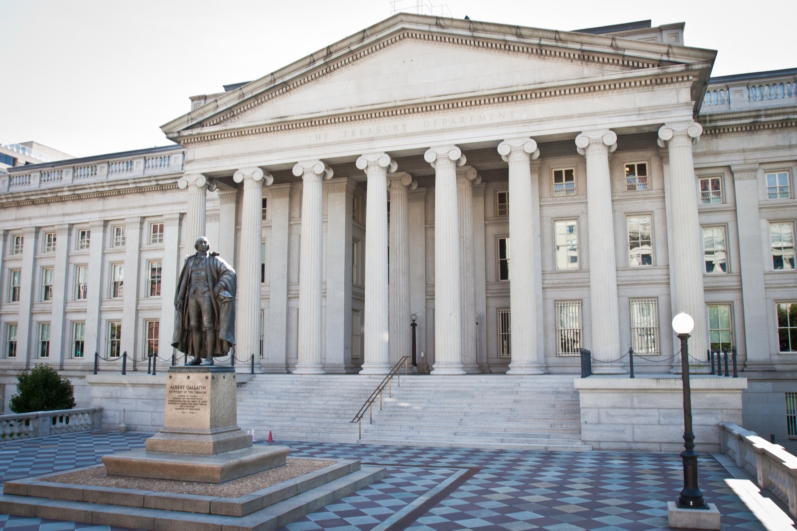 El edificio del Departamento del Tesoro de Estados Unidos, en Washington, sede de la oficina que administra las sanciones de ese país.