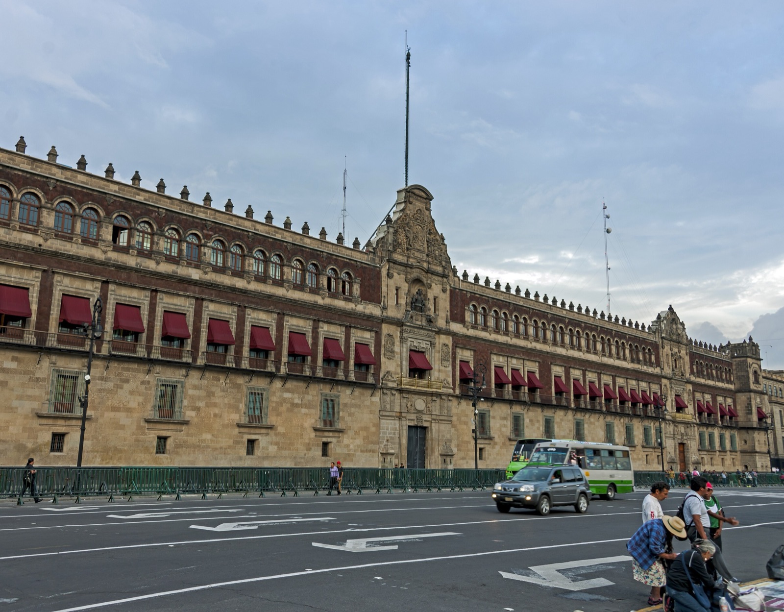 Palacio Nacional, en el Zócalo de Ciudad de México, sede de las conferencias matutinas de la presidenta.