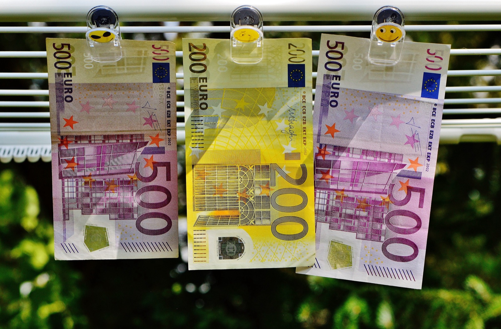Billetes de euro.