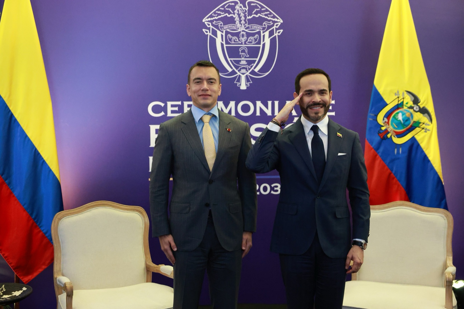 Abelardo de la Espriella, presidente de Colombia, en una reunión bilateral en Cali en agosto de 2026.