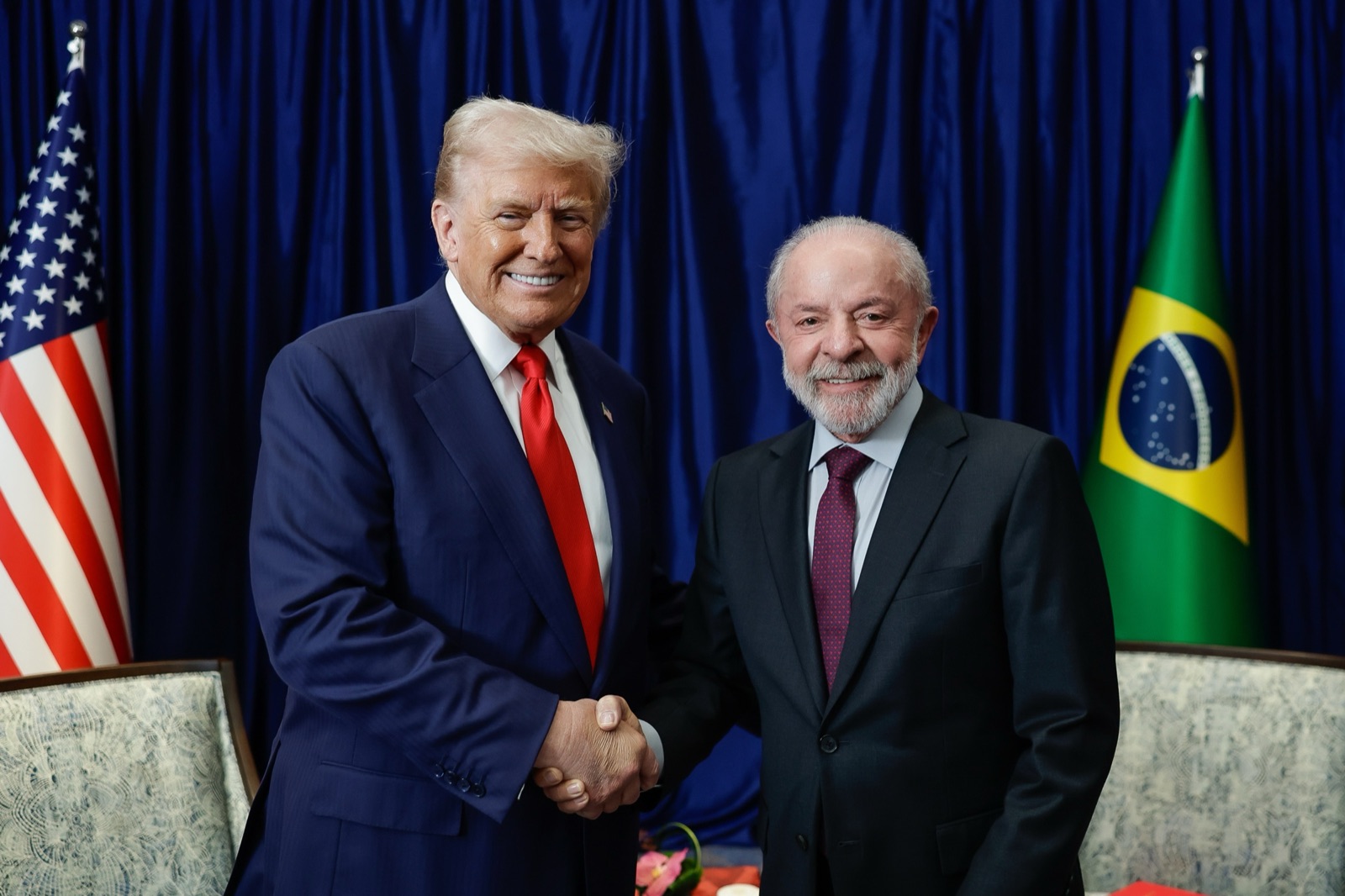 Donald Trump y Lula da Silva durante su encuentro en la cumbre de la ASEAN, en Malasia, en octubre de 2025.