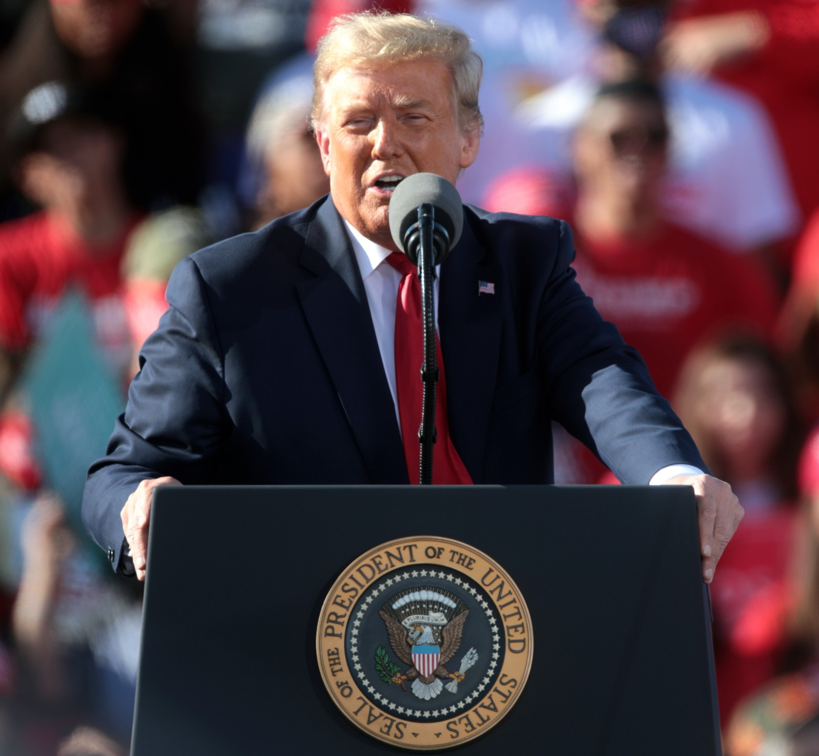 Donald Trump durante un mitin de campaña en Goodyear, Arizona, en 2020. Imagen de archivo.