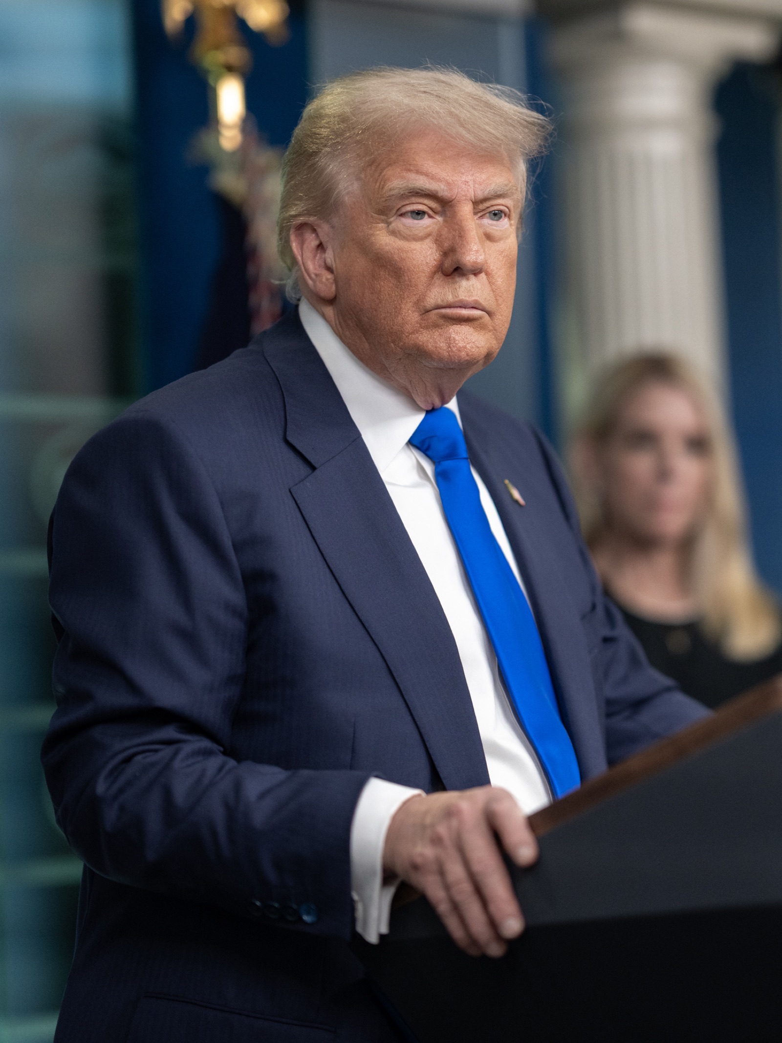 Donald Trump en una conferencia de prensa en la Casa Blanca (imagen de archivo de 2025).
