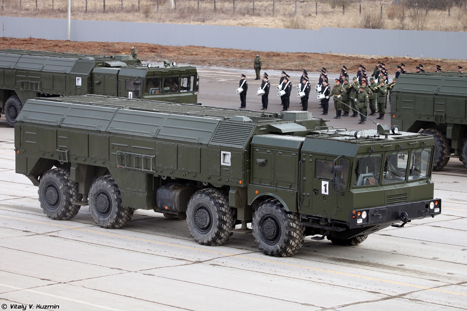 Lanzador del sistema de misiles Iskander-M durante un ensayo de desfile en Alabino, Rusia, en 2016.
