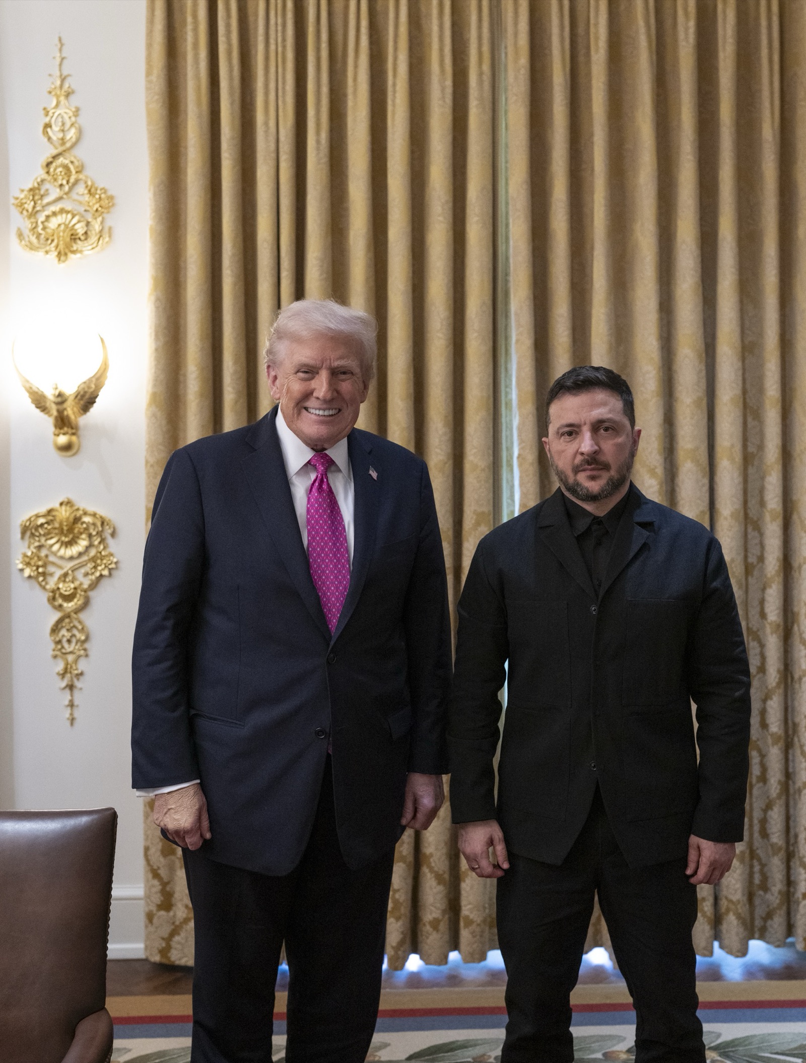 Donald Trump y Volodímir Zelenski en la Casa Blanca, el 17 de octubre de 2025.
